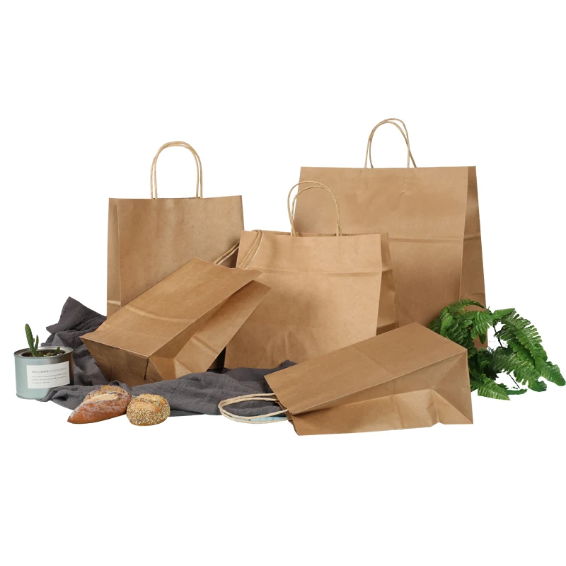 Twisted Handle Brown Kraft Paper Bag