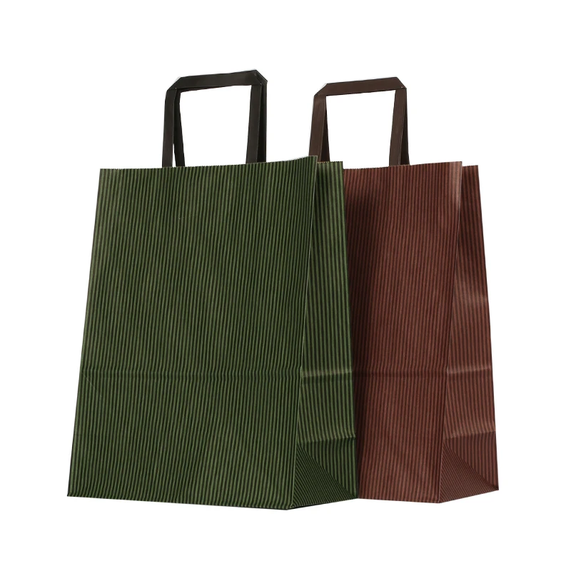 Flat Handle Kraft Paper Bag