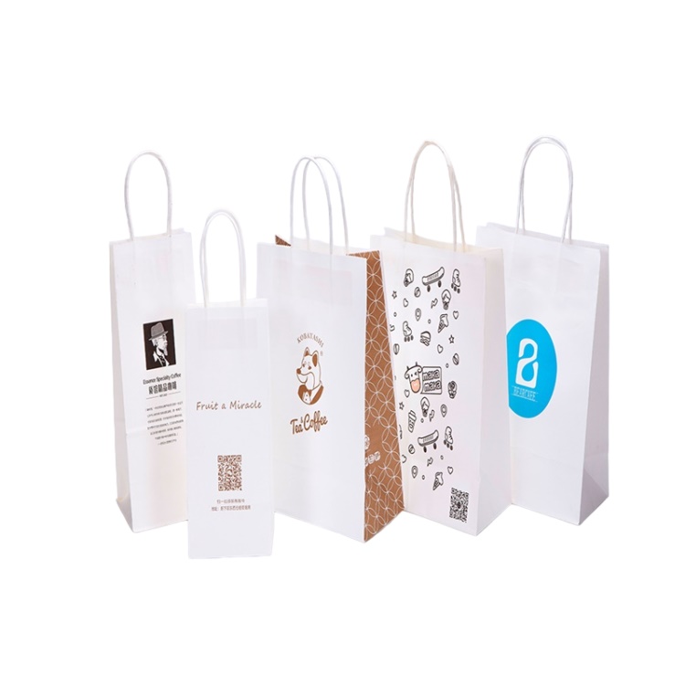 White Paper Bags With Handles